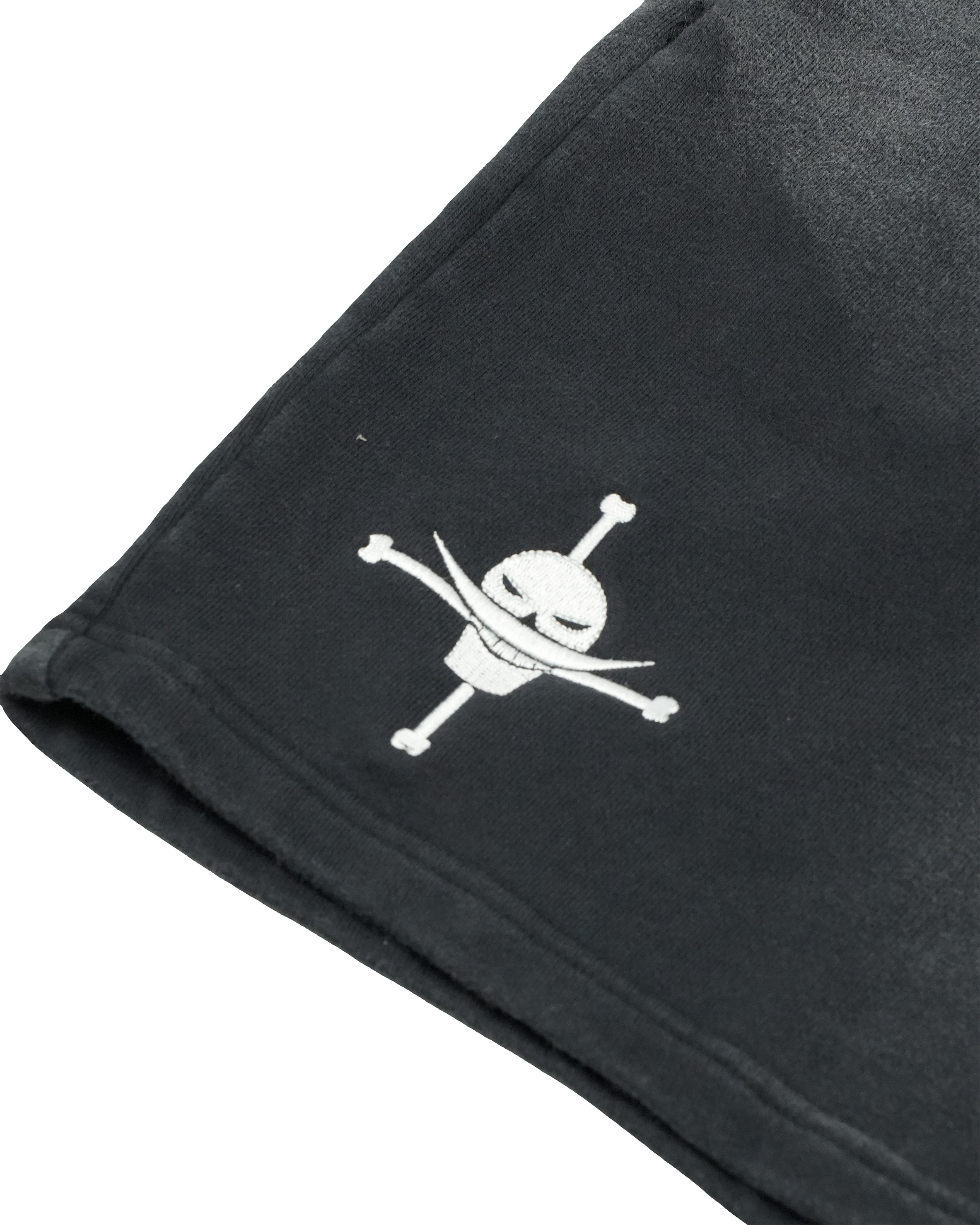 WHITE BEARD COTTON SHORTS