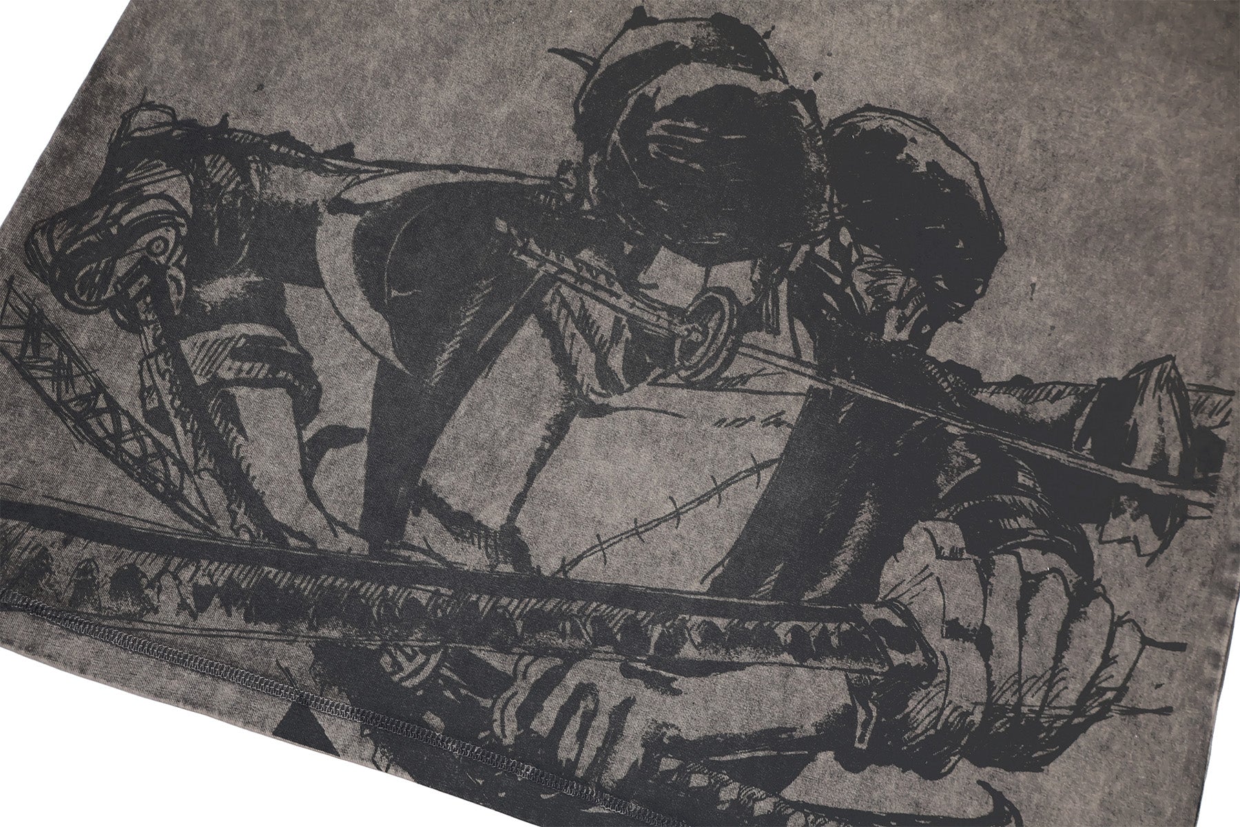 ZORO ACID WASH TEE  ANIQI