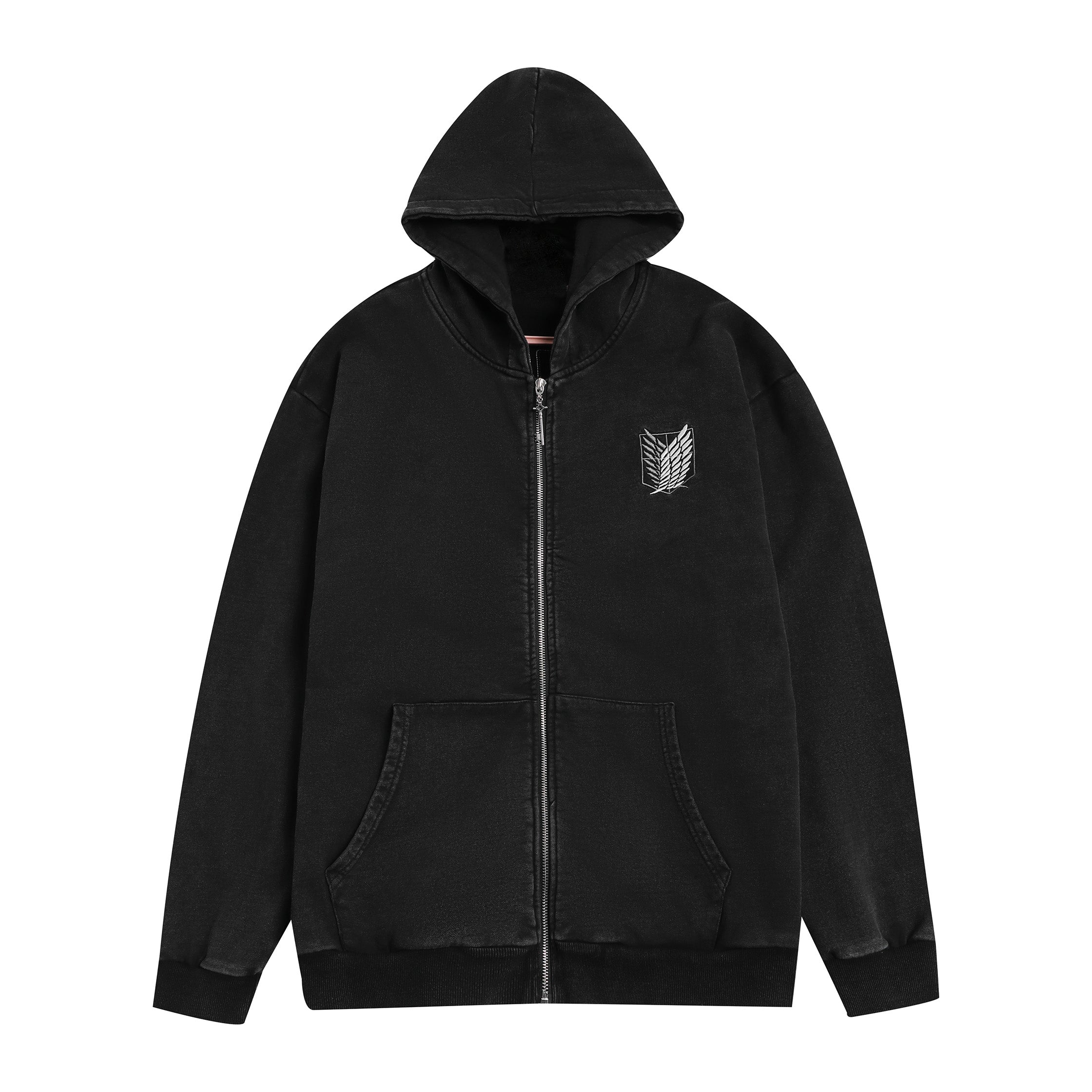 Survey Corps Zip-Up Hoodie | Heavyweight Anime Streetwear