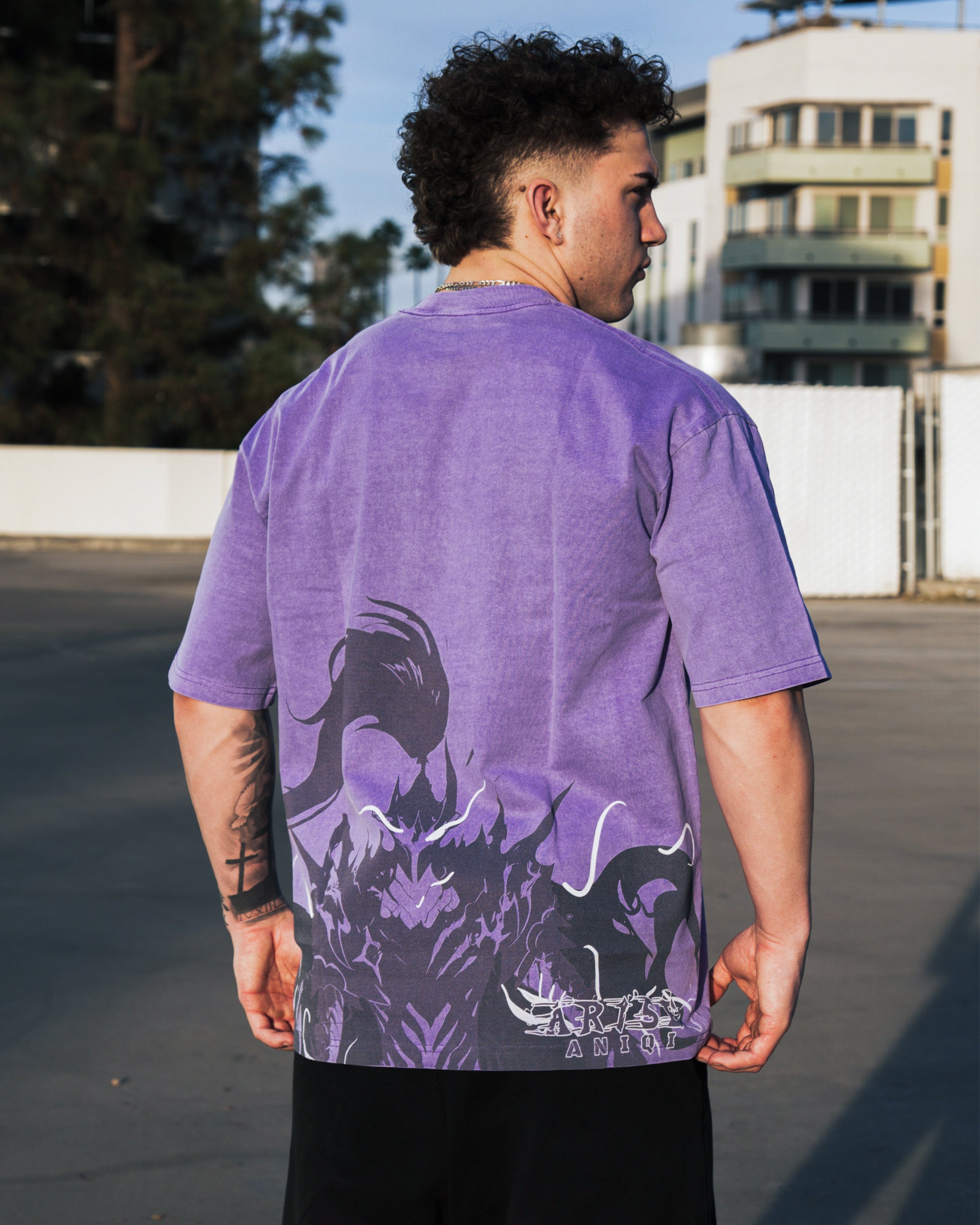 ARISE ACID WASH TEE  ANIQI
