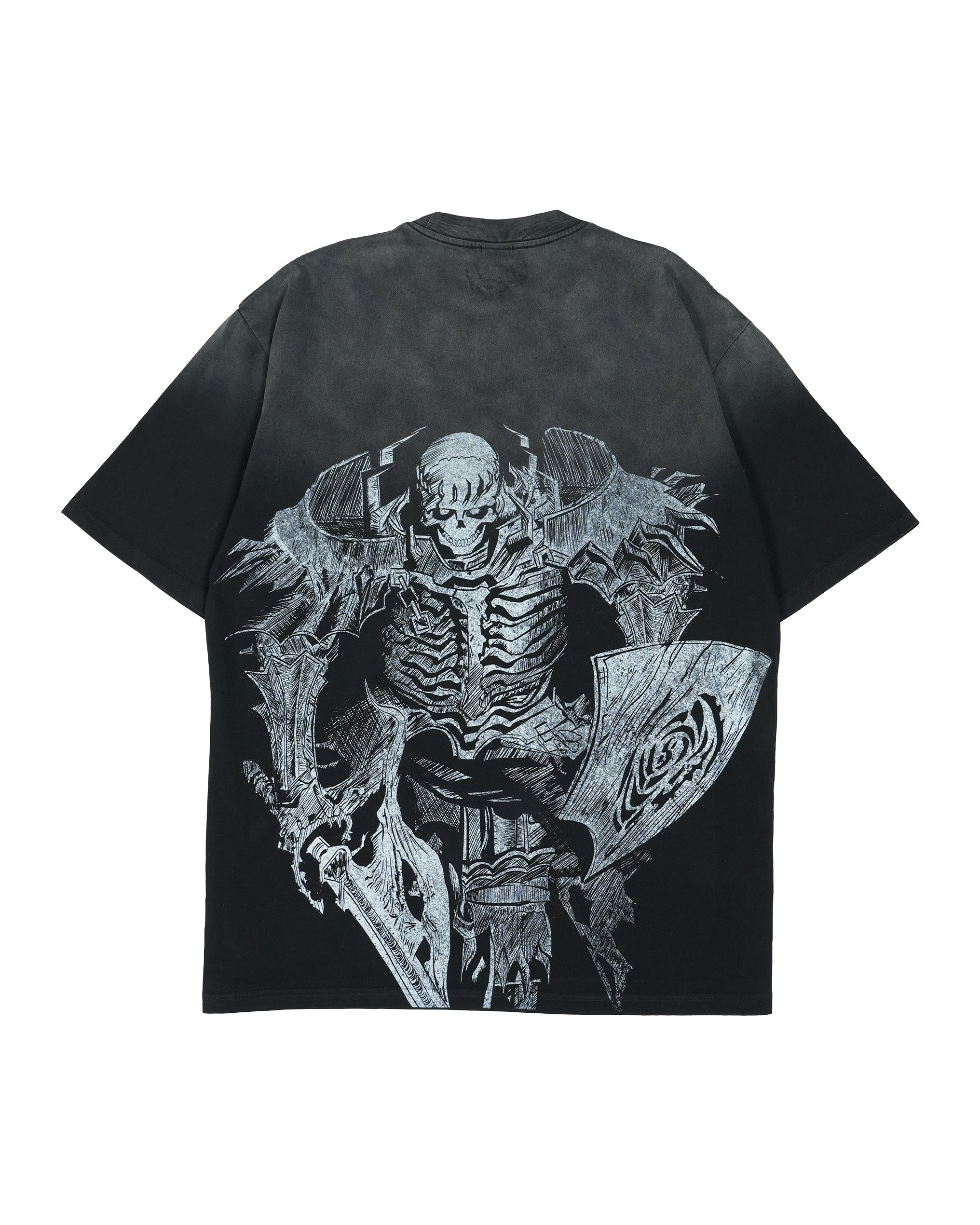 Skull Knight Wash Embroidered Tee – Aniqi