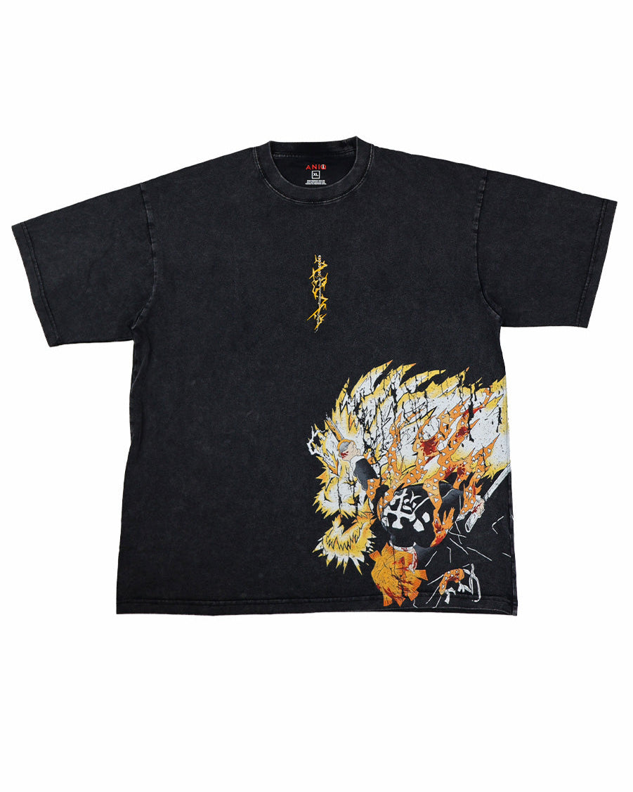 SEVENTH FORM ACID WASH TEE  ANIQI