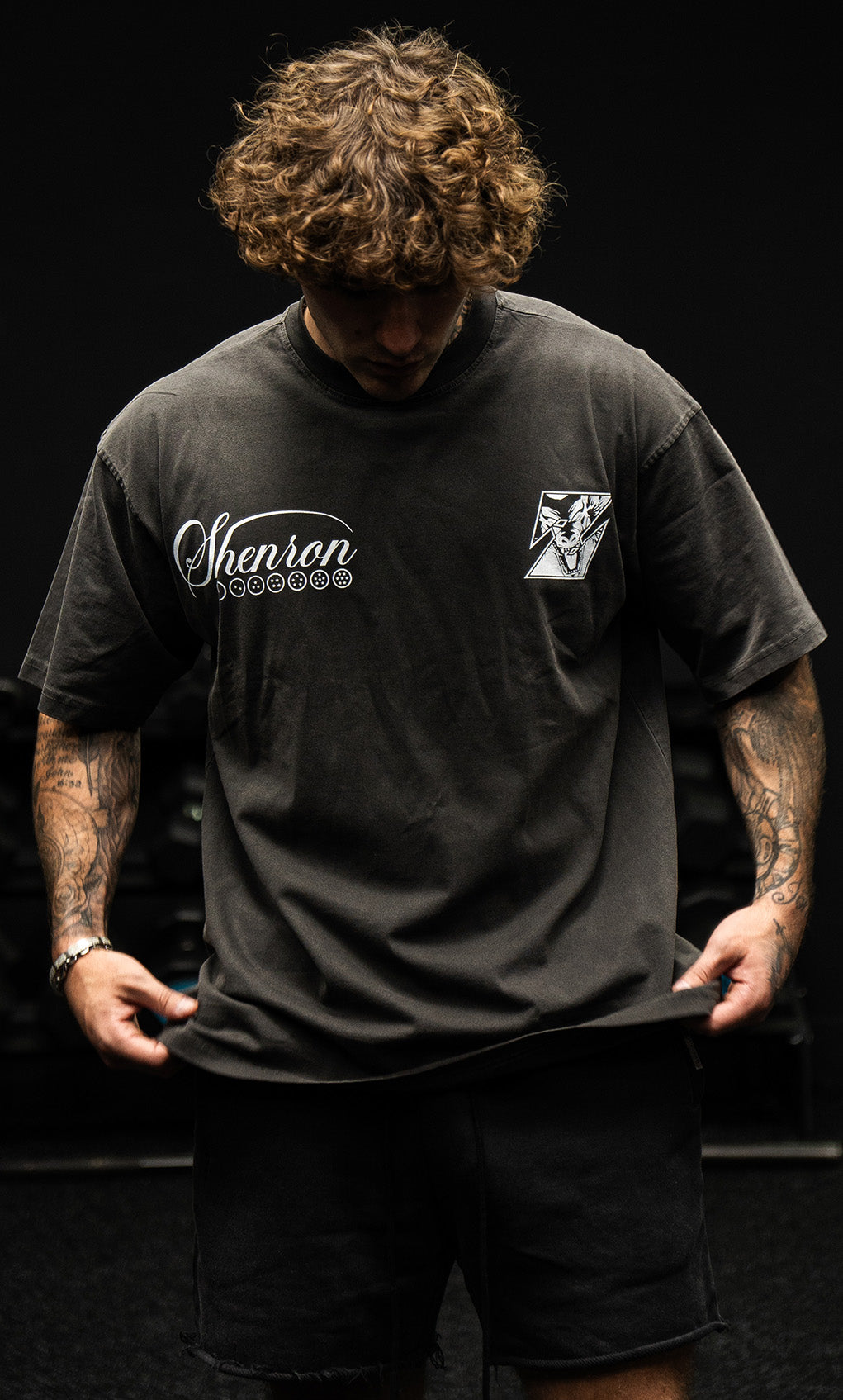 DRAGON ACID WASH TEE  ANIQI