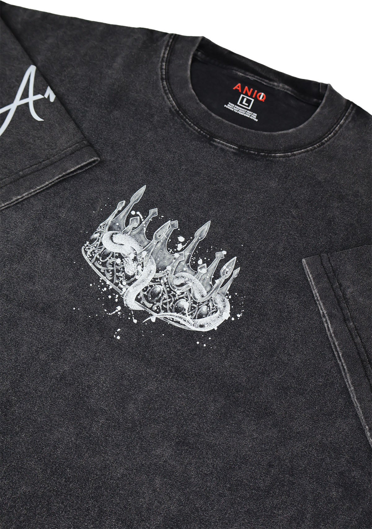 KING SLAYER ACID WASH TEE  ANIQI