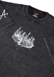 KING SLAYER ACID WASH TEE