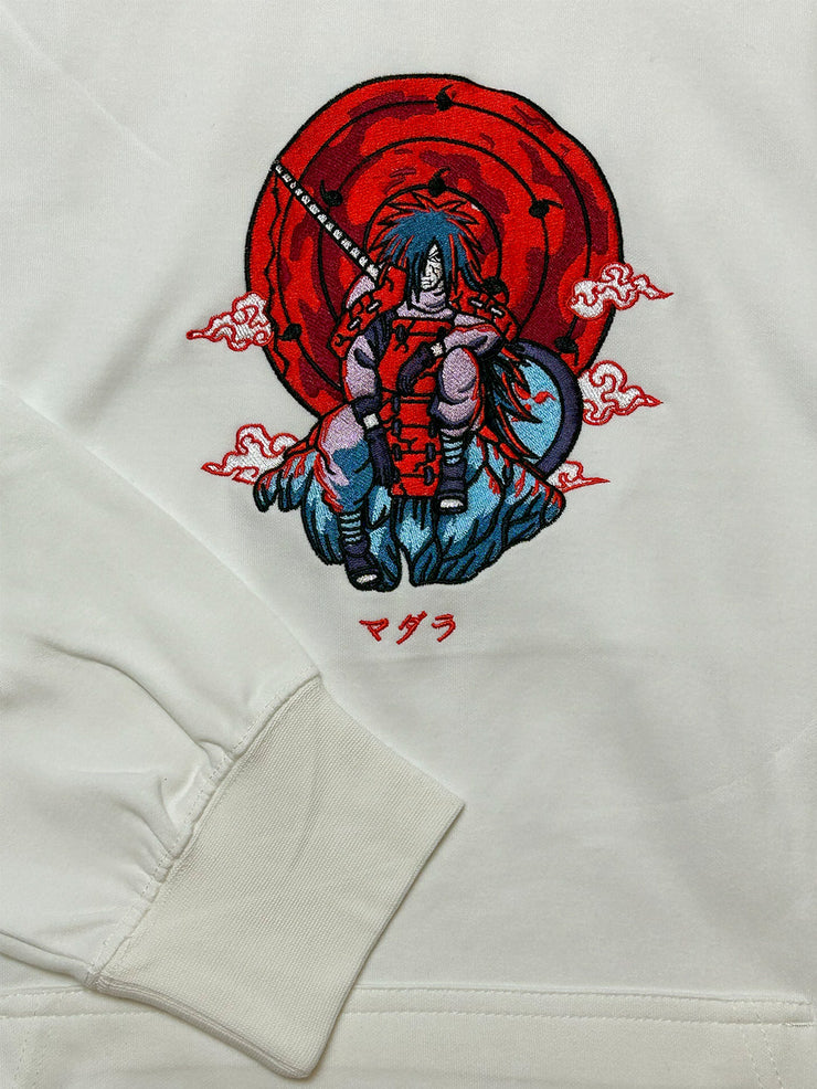 THE GHOST OF THE UCHIHA EMBROIDERED HOODIE