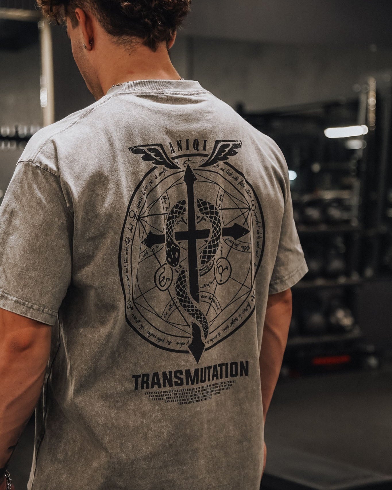 TRANSMUTATION ACID WASH TEE  ANIQI