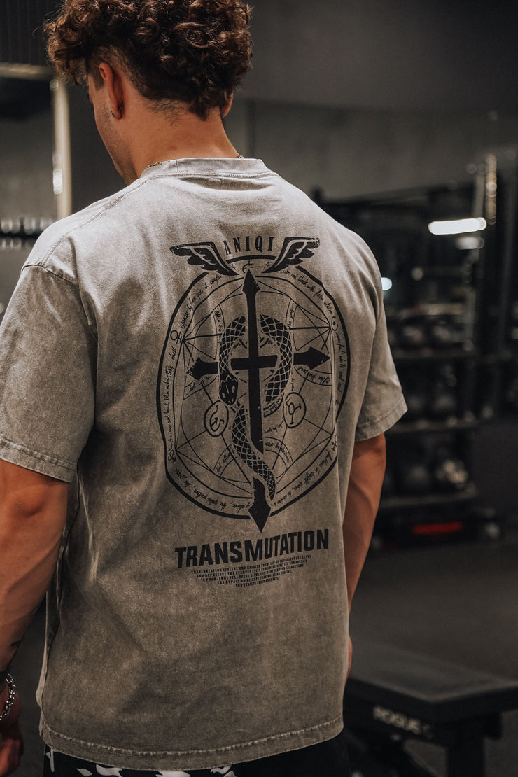 TRANSMUTATION ACID WASH TEE