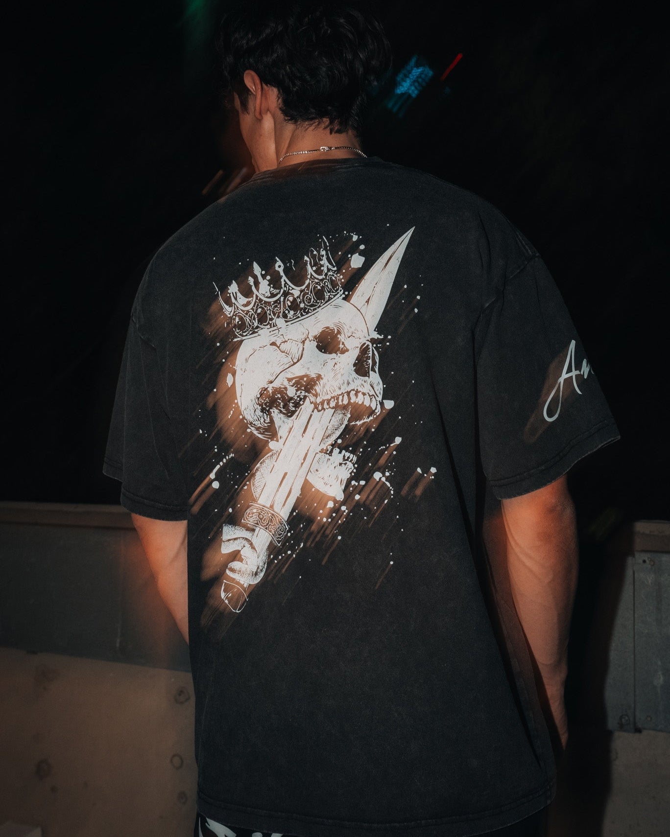KING SLAYER ACID WASH TEE  ANIQI