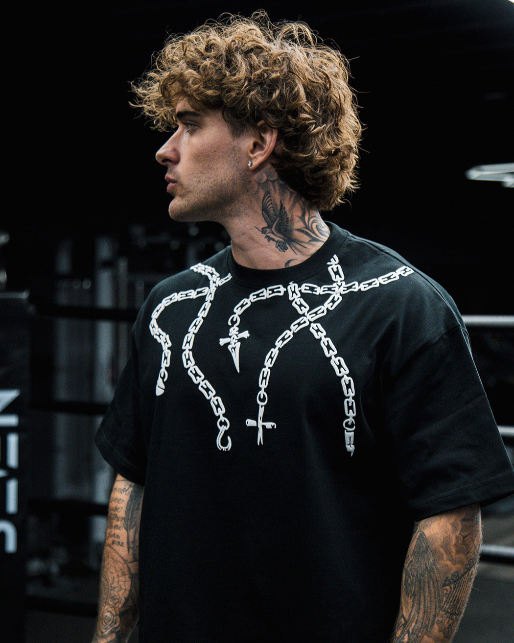 CHAINS OVERSIZE TEE  ANIQI