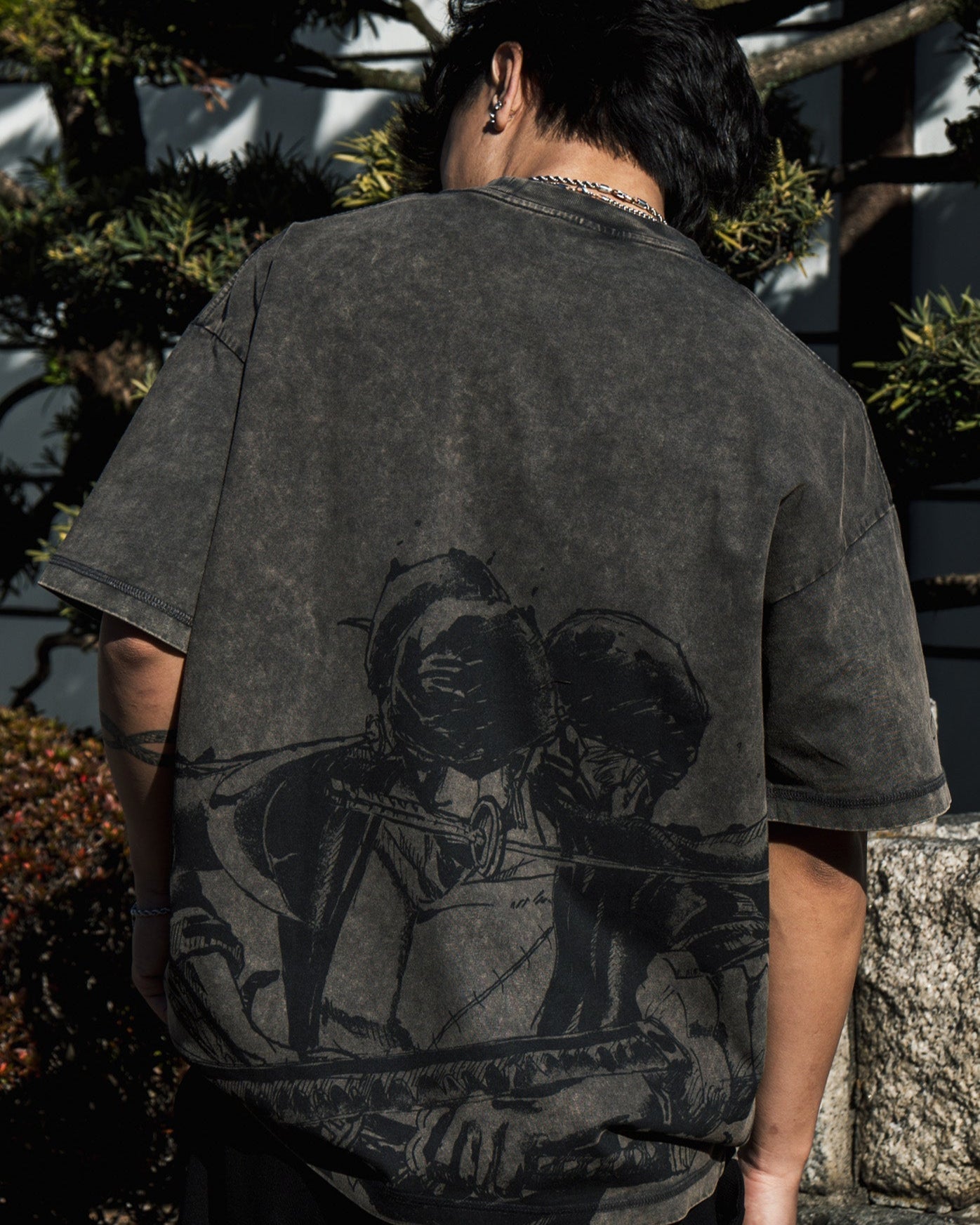 ZORO ACID WASH TEE  ANIQI