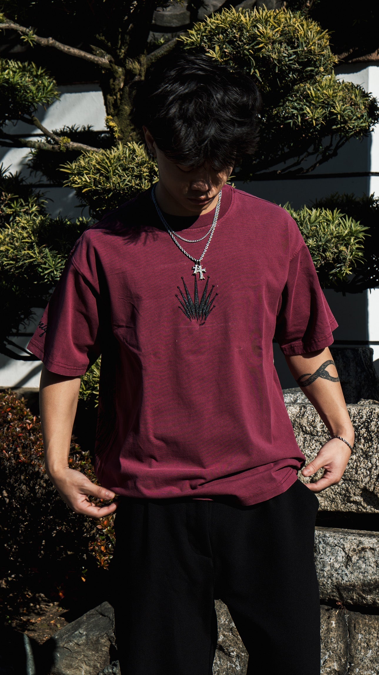 KENPACHI ACID WASH TEE  ANIQI