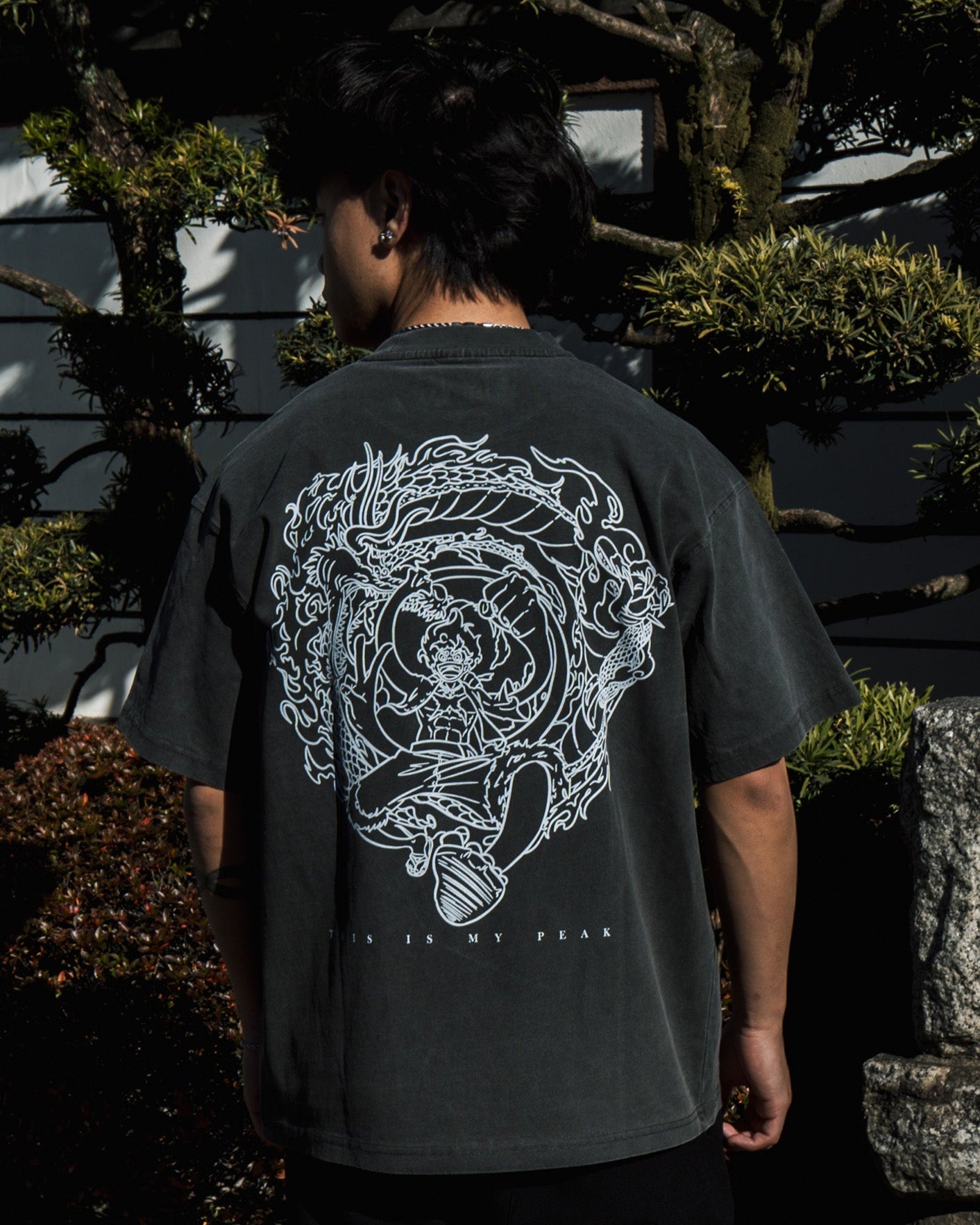 SUN GOD ACID WASH TEE  ANIQI