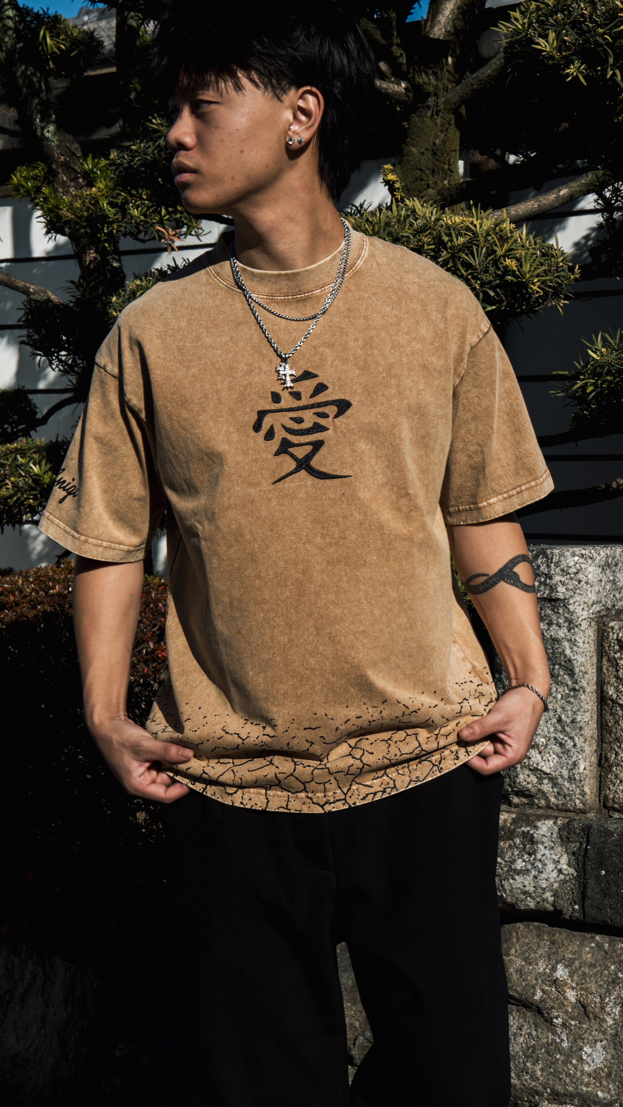 GAARA ACID WASH TEE  ANIQI