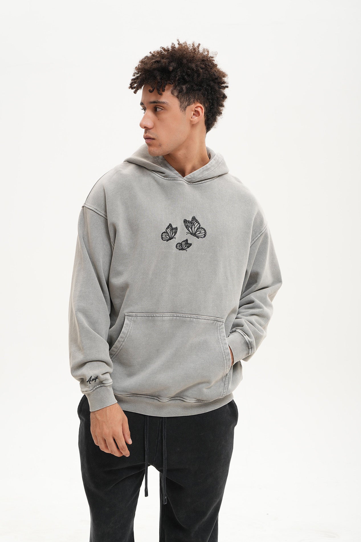 INVINCIBLE ACID WASH HOODIE  ANIQI