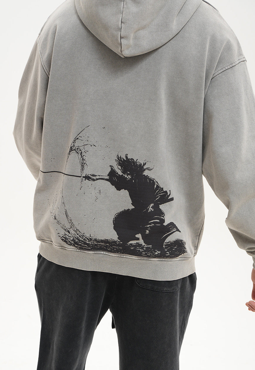 INVINCIBLE ACID WASH HOODIE  ANIQI