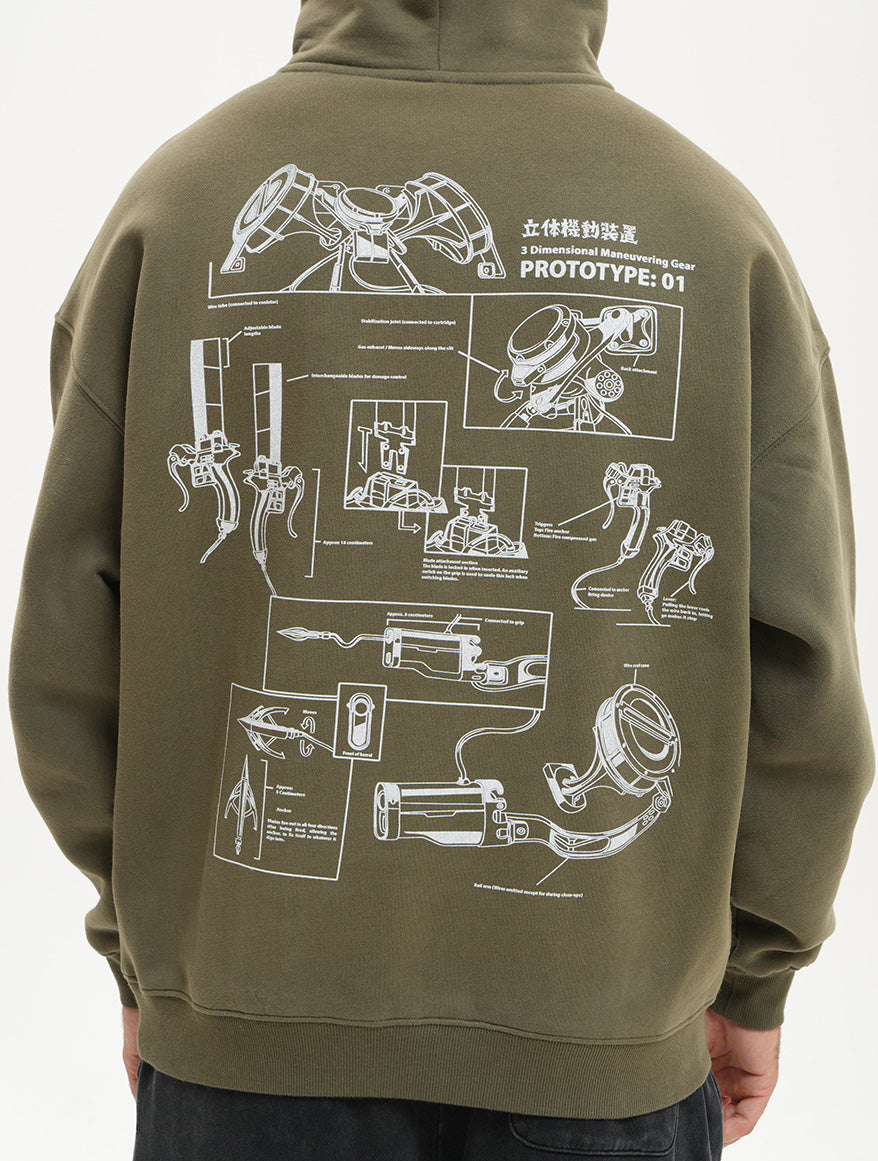 SURVEY CORPS HOODIE  ANIQI