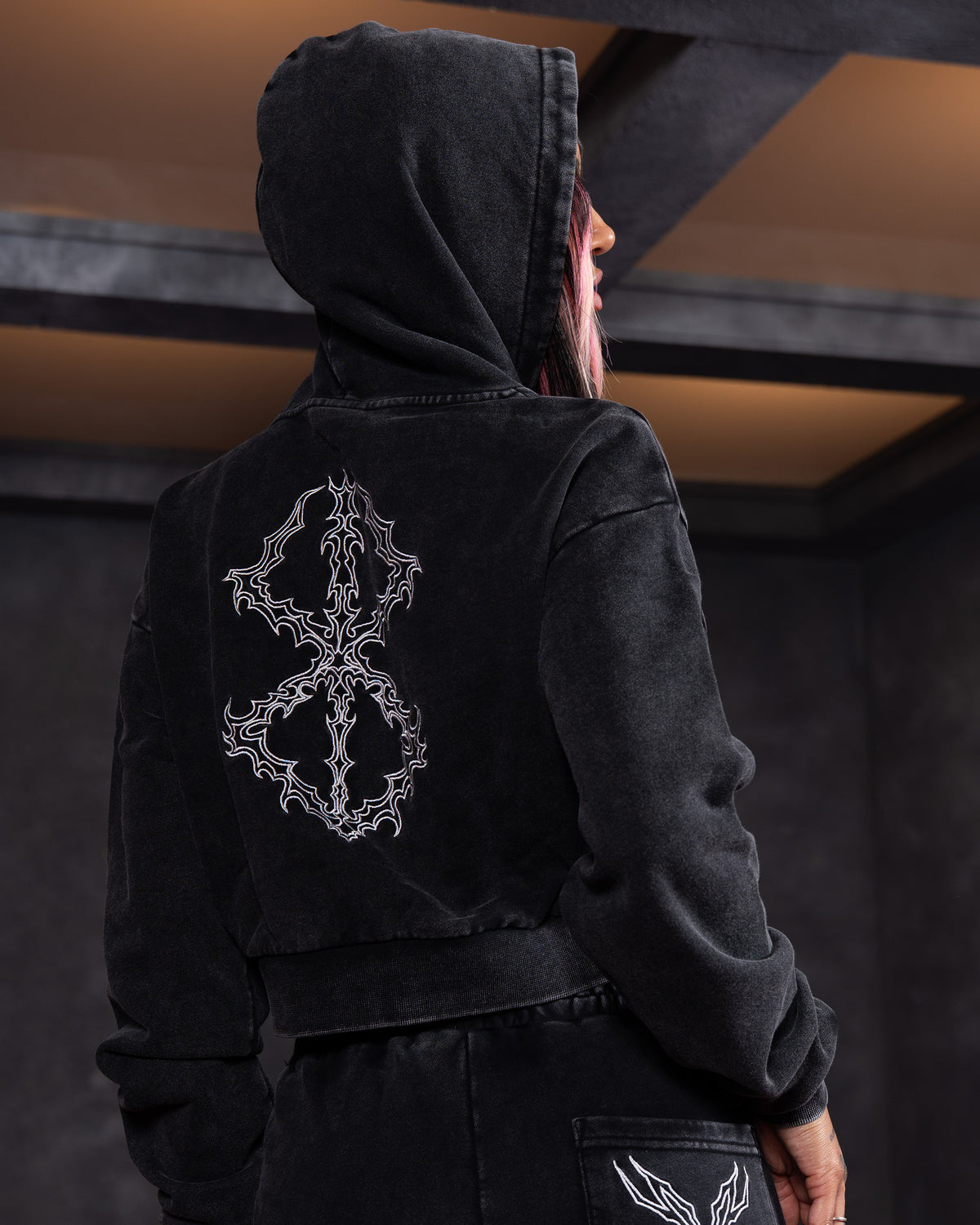 BRAND OF SACRIFICE CROPPED HOODIE