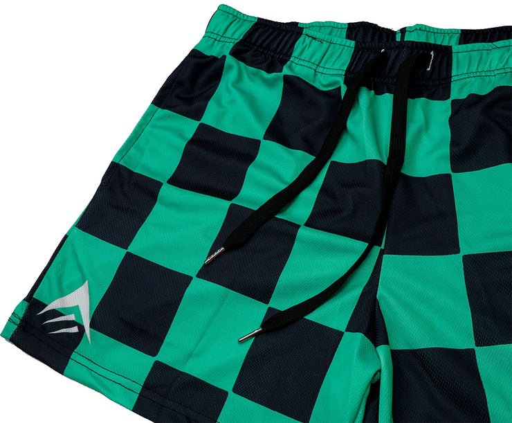 GREEN CHECK SHORTS