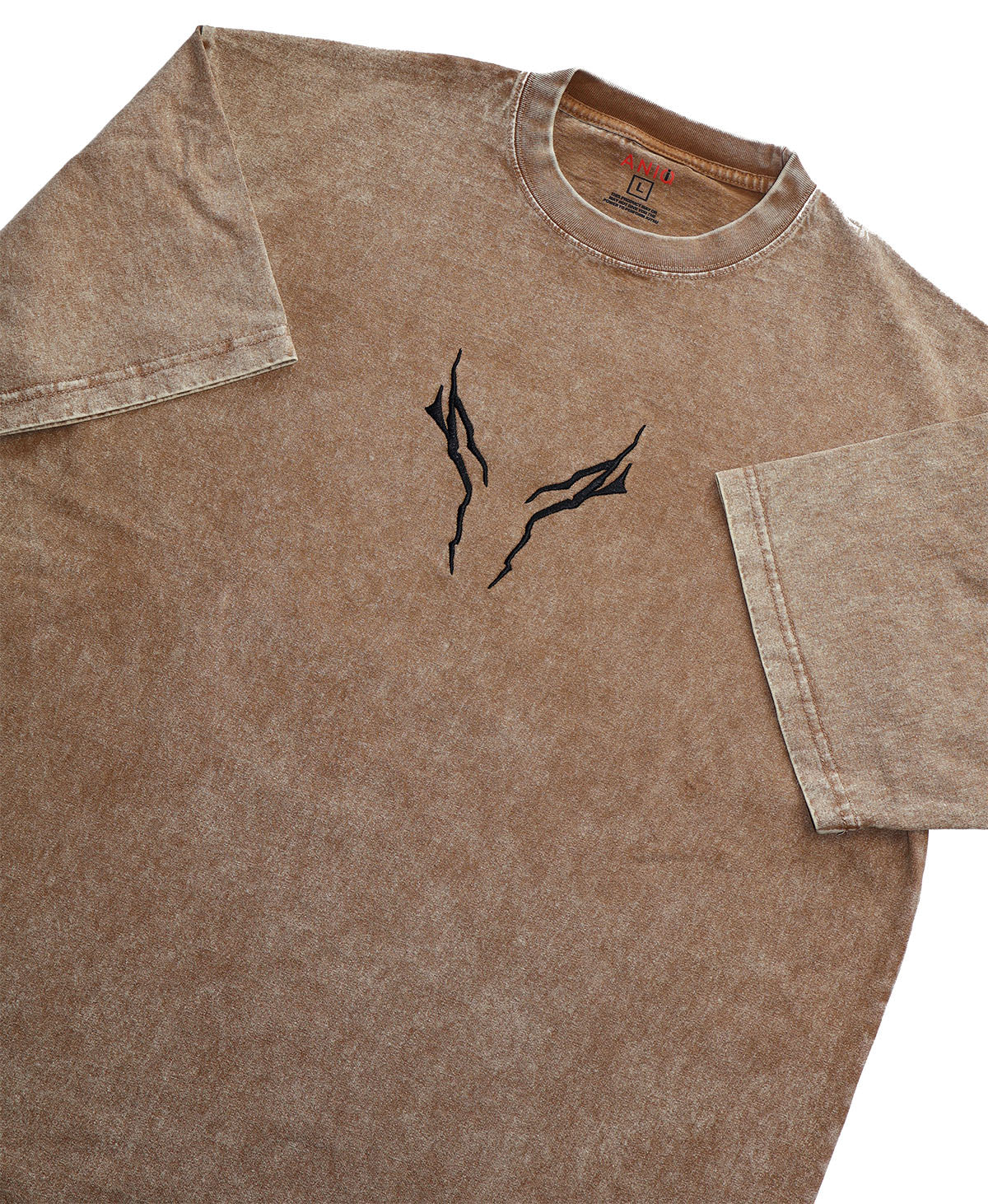 THE BLACK SWORDSMAN ACID WASH TEE  ANIQI