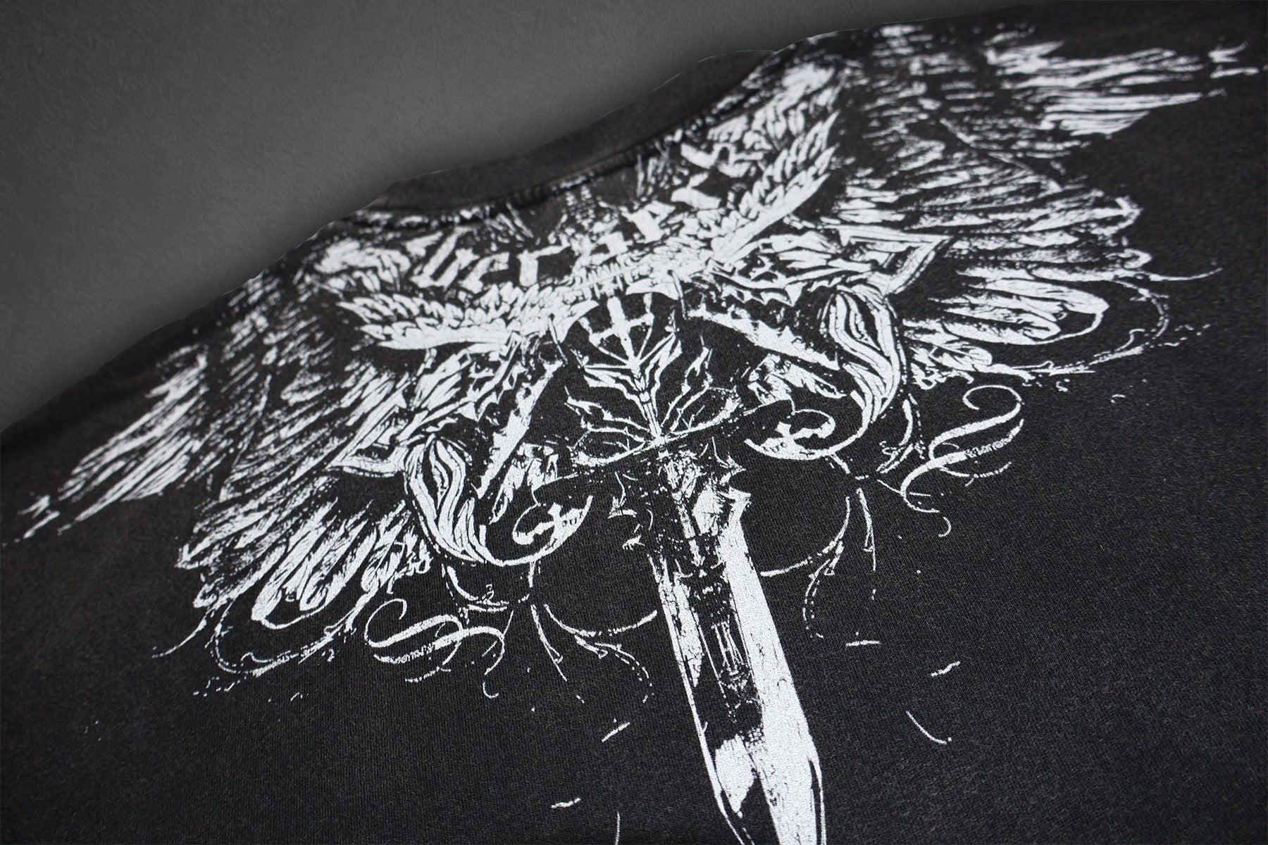 BEAST OF DARKNESS ACID WASH TEE  ANIQI