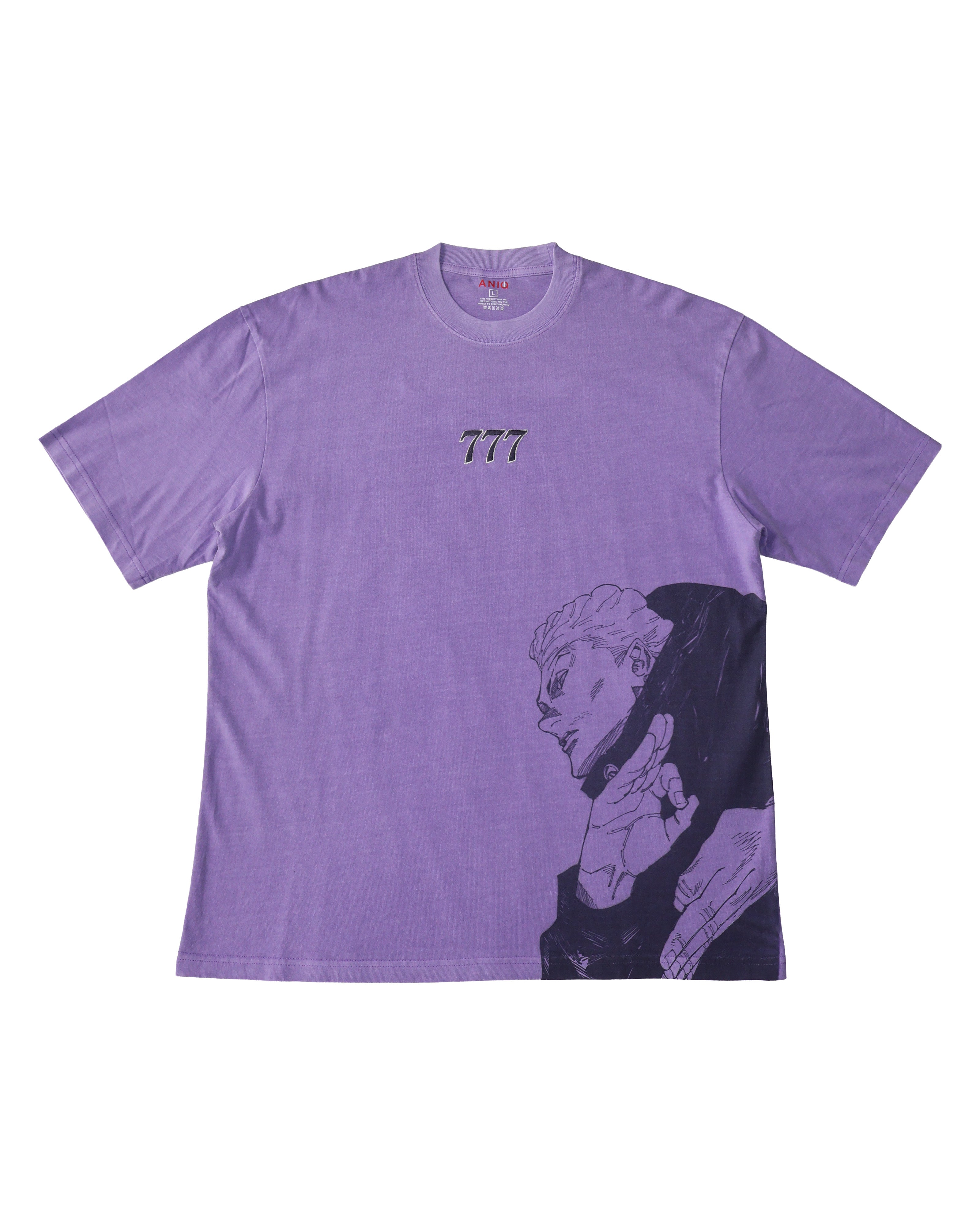 Gambler Wash Tee – Acid Wash Purple Shirt | ANIQI
