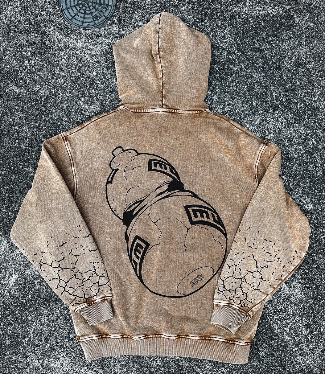 GAARA ACID WASH HOODIE  ANIQI