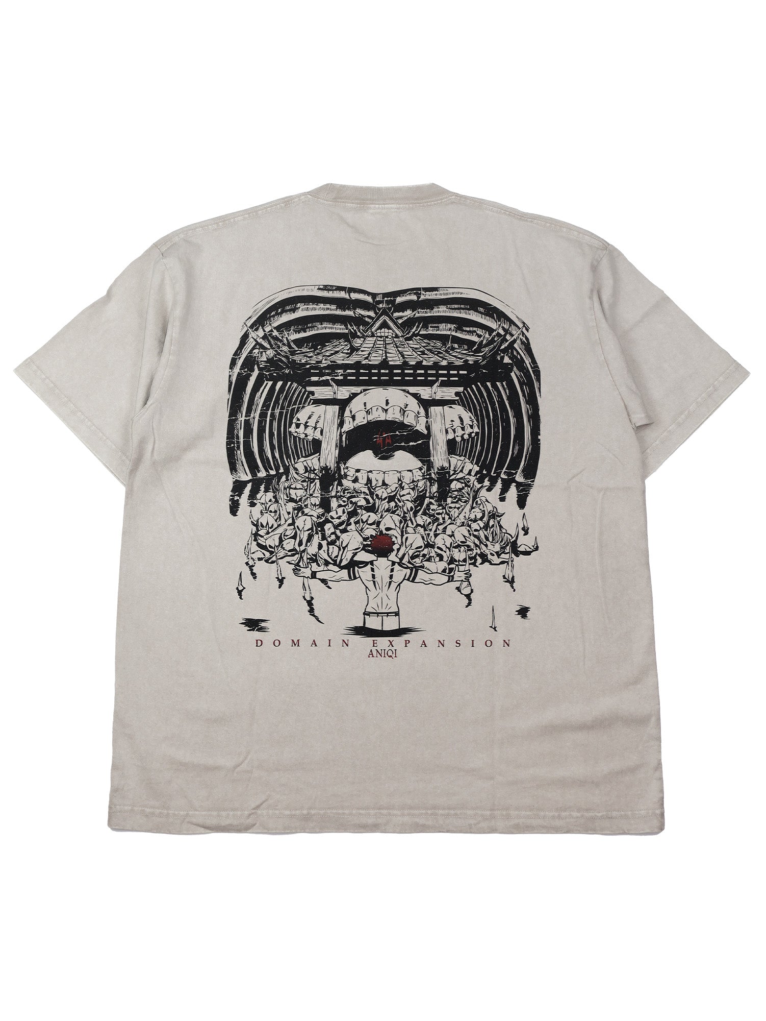 DOMAIN EXPANSION ACID WASH TEE  ANIQI