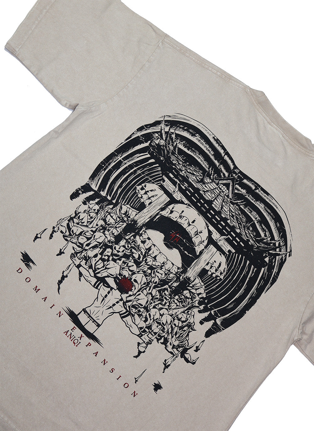 DOMAIN EXPANSION ACID WASH TEE  ANIQI