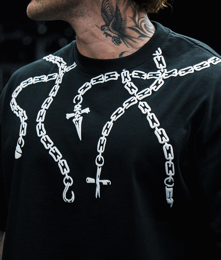 CHAINS OVERSIZE TEE  ANIQI