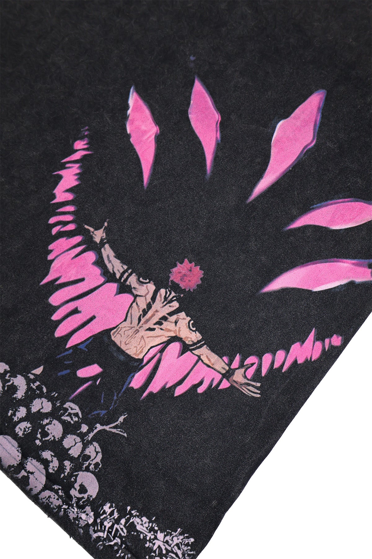 KING OF CURSES ACID WASH TEE  ANIQI