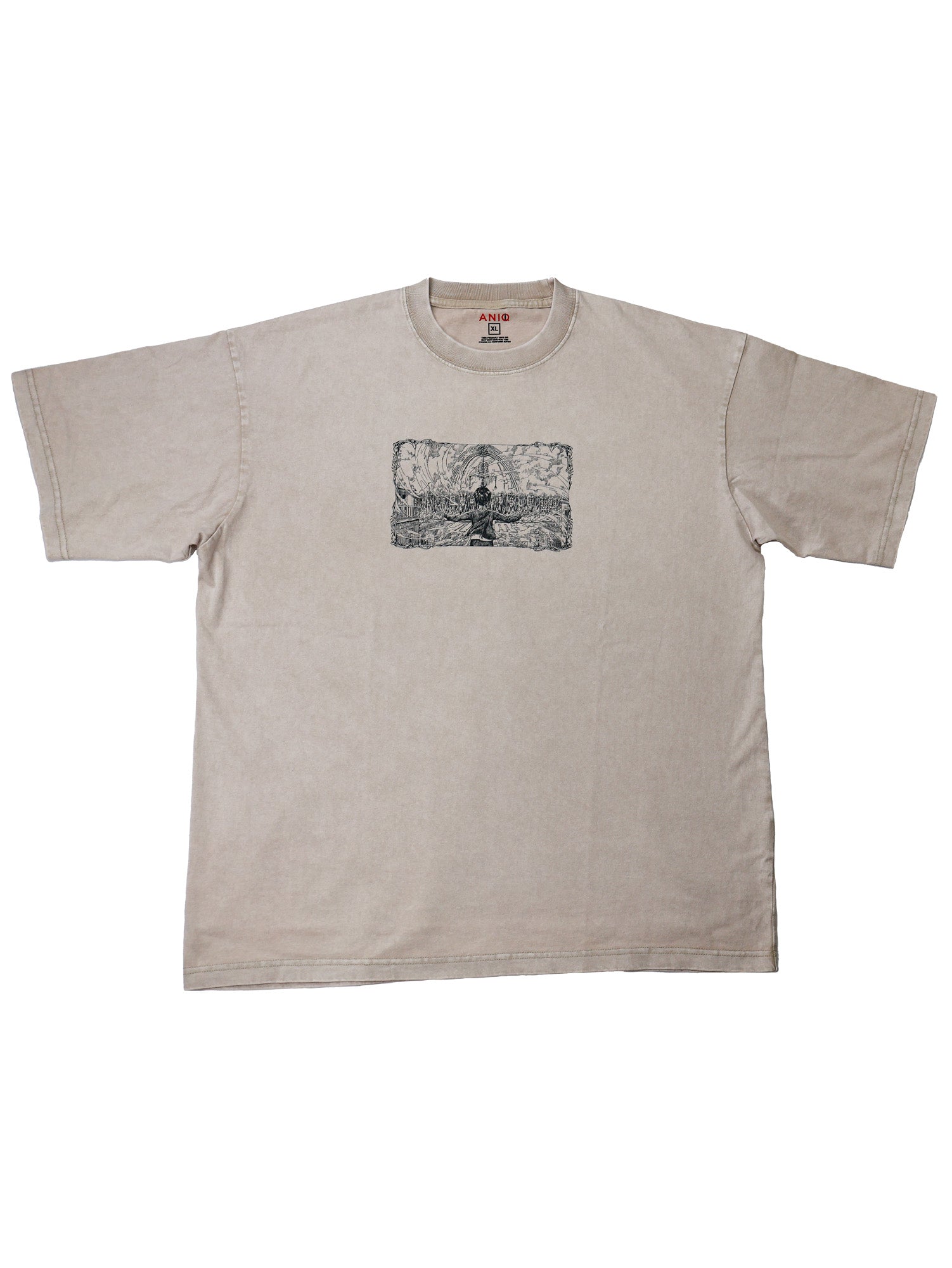 FREEDOM ACID WASH TEE  ANIQI