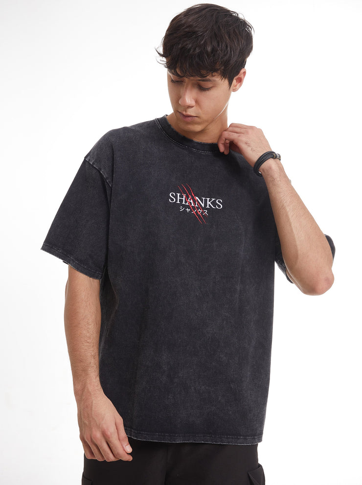 SHANKS EMBROIDERED X GRAPHIC VINTAGE TEE