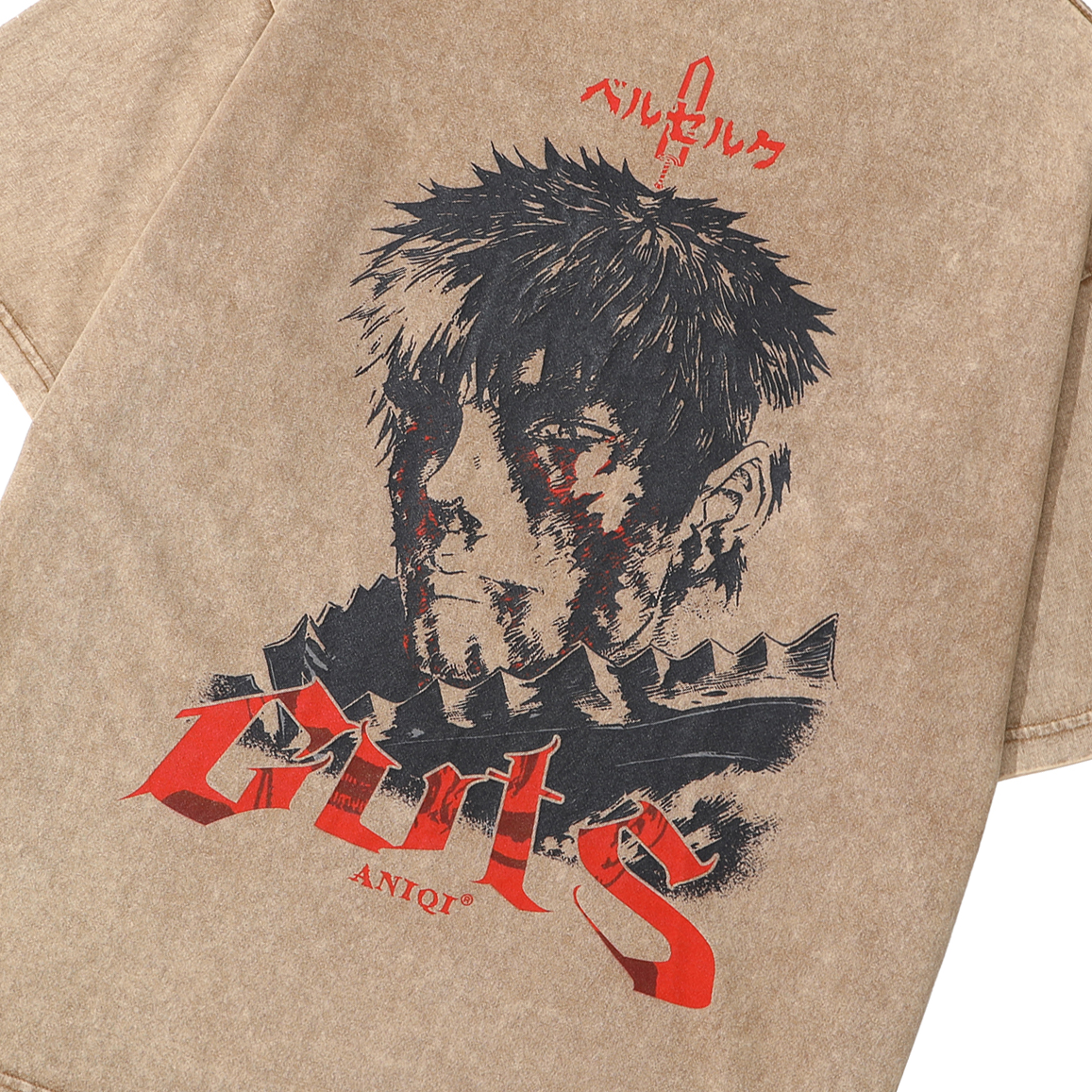 THE STRUGGLER ACID WASH TEE  ANIQI
